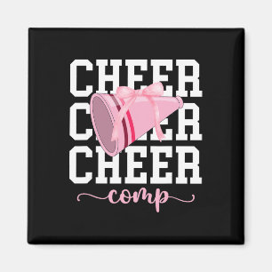 Cheer Comp Day Coquette Cheerleading Competition D Magnet
