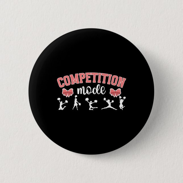 Cheer Competition Day Mode Cheerleading Comp Day _ Button (Front)