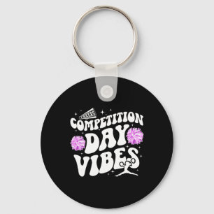 Cheer Competition Day Vibes Cheer Comp Day Cheerle Keychain