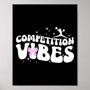 Cheer Competition Day Vibes Cheerleading Comp Day Poster