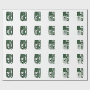Cheer Dad American Flag Vintage Vector Design_1 Wrapping Paper