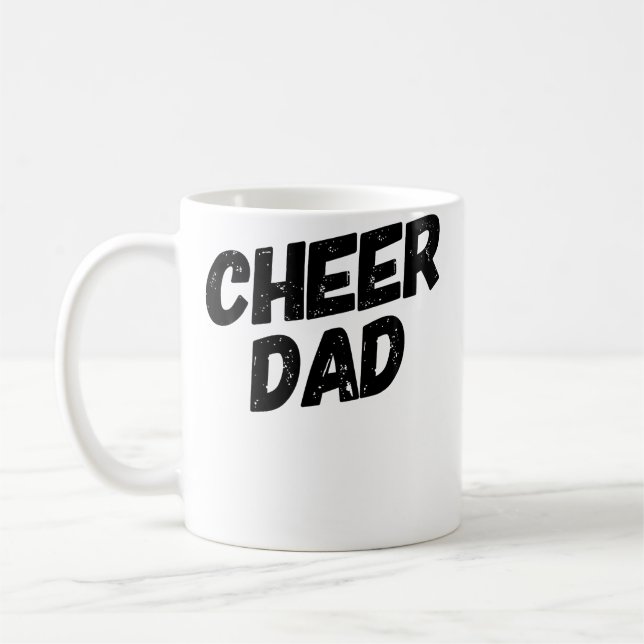 Cheer Dad Cheerleading Coffee Mug (Left)