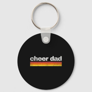 Cheer Dad Cheerleading Retro Keychain