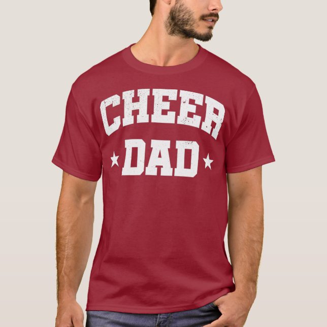Cheer Dad Funny Cheerleader  Fathers Day T-Shirt (Front)