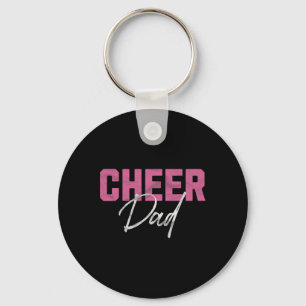 Cheer Dad Pink Cheerleading _5 Keychain