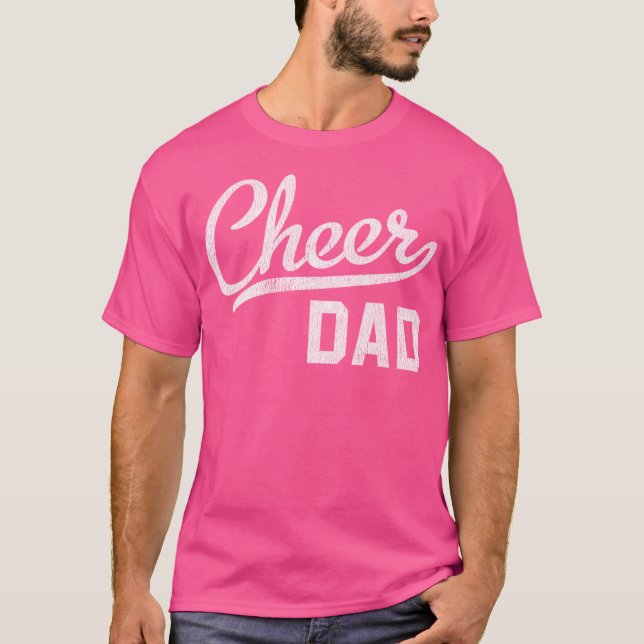 Cheer Dad Proud Cheerleading Dad Gift T-Shirt (Front)