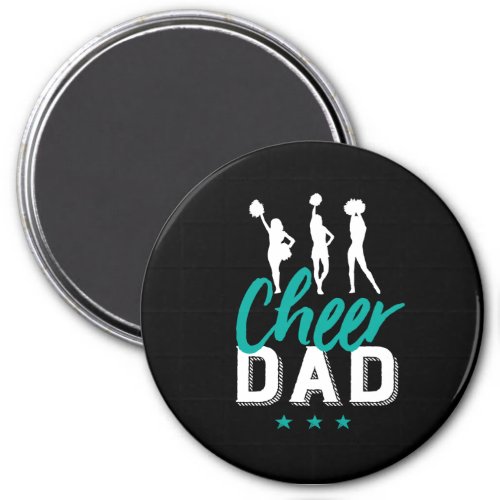 Cheer Dad Proud Father of Cheerleader Daughter Magnet