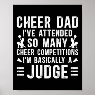 Cheer Dad Sically A Judge Dad Of A Cheerleader Fat Poster
