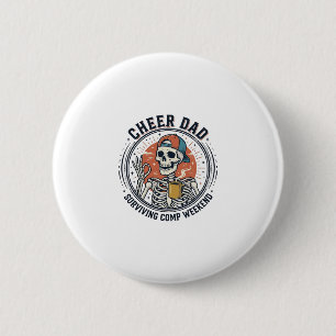 Cheer Dad Surviving Comp Weekend Skeleton Shirt_1 Button