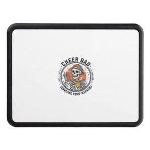Cheer Dad Surviving Comp Weekend Skeleton Shirt_1 Hitch Cover