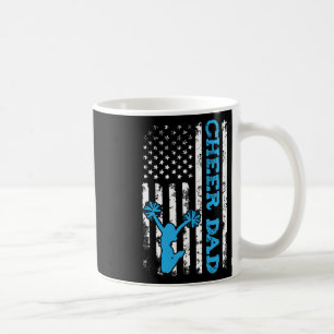 Cheer Dad Usa American Flag Cheerleader Dad Cheerl Coffee Mug