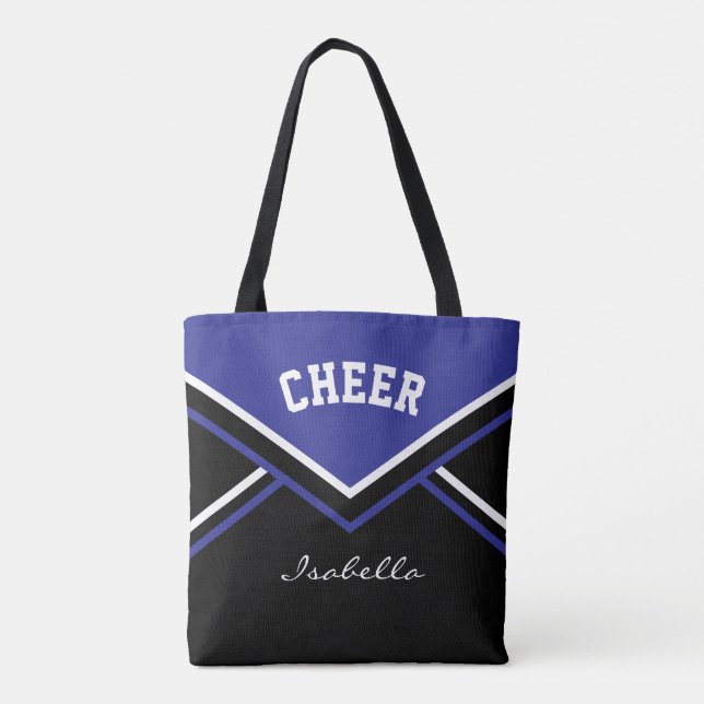 Cheer Dark Blue Cheerleader Outfit Tote Bag