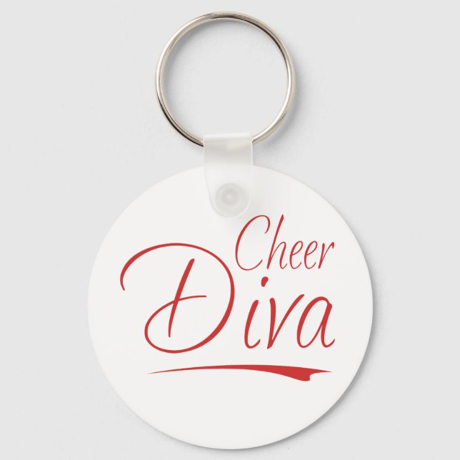 cheer diva keychain (Front)