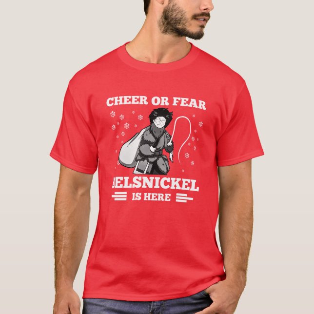 Cheer Fear Belsnickel | Funny Christmas Gift T-Shirt (Front)