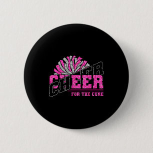 Cheer For The Breast Cancer Awareness Cheer Mom Ma Button