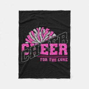 Cheer For The Breast Cancer Awareness Cheer Mom Ma Fleece Blanket