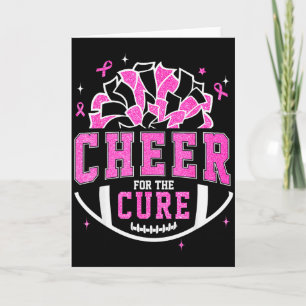 Cheer For The Breast Cancer Awareness Cheerleader Card