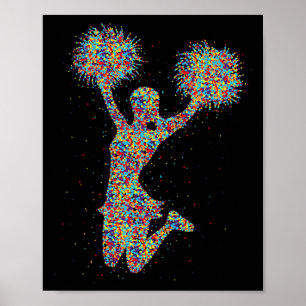 Cheer Girl Cheerleading Cheerleader Youth Squad Te Poster
