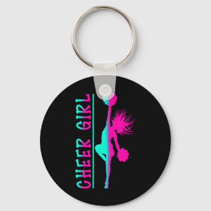 Cheer Girl Cheerleading Women Cheering Cheerleader Keychain