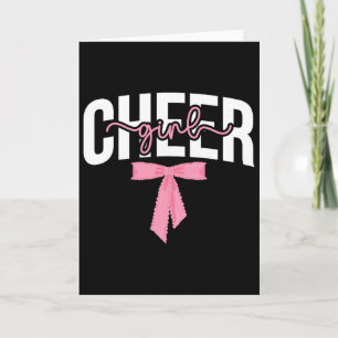 Cheer Girl Coquette Cheerleader Cheerleading Card