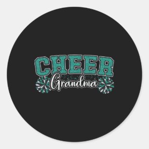 Cheer Grandma My Favorite Cheerleader Calls Me G-m Classic Round Sticker