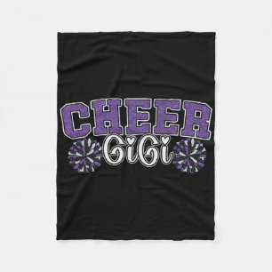 Cheer Grandma My Favorite Cheerleader Calls Me Gig Fleece Blanket