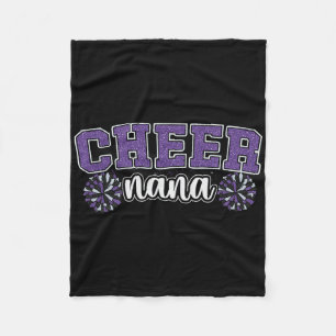 Cheer Grandma My Favorite Cheerleader Calls Me Nan Fleece Blanket