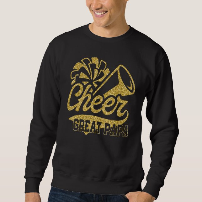 Cheer Great Uncle Biggest Fan Cheerleader Father's Sweatshirt (Front)