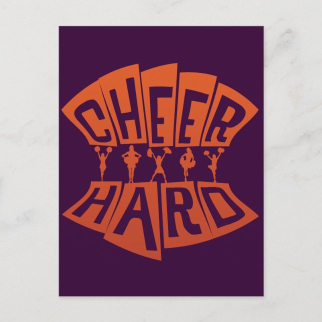 CHEER HARD POSTCARD (Front)