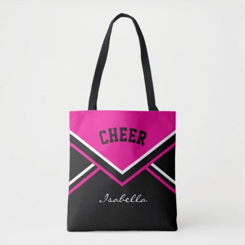 Cheer Hot Pink Cheerleader Outfit Tote Bag