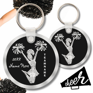 Cheer Keychains PERSONALIZED Your Text and Colours