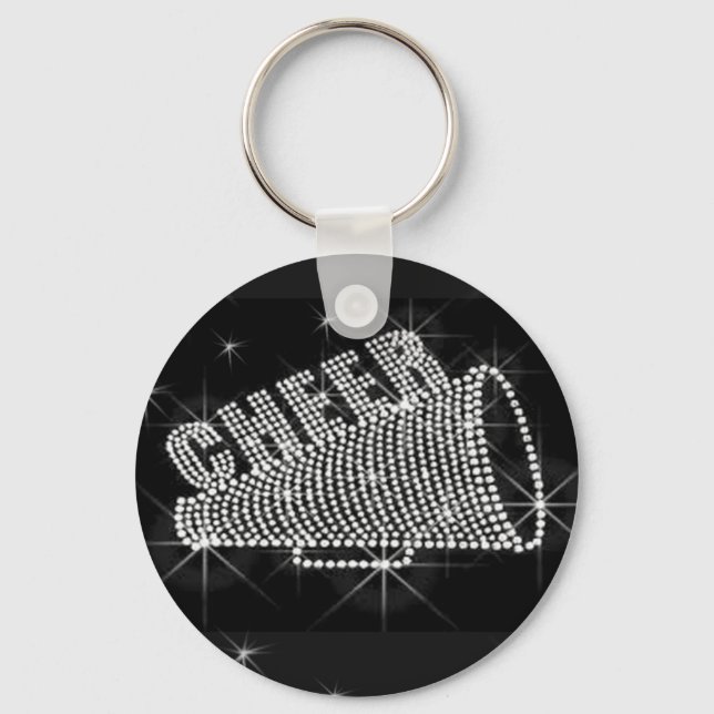 Cheer leading keychain, Copyright Karen J Williams Keychain (Front)