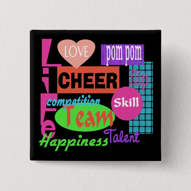 Cheer Life Button (Front)