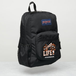 Cheer Life Cheerleader Orange JanSport Backpack