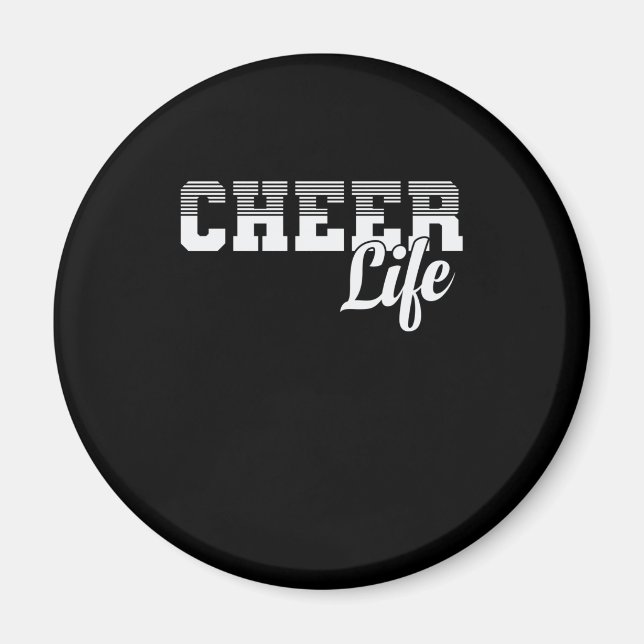 Cheer Life Cheerleader Sport turnen anfeuern Magnet (Front)