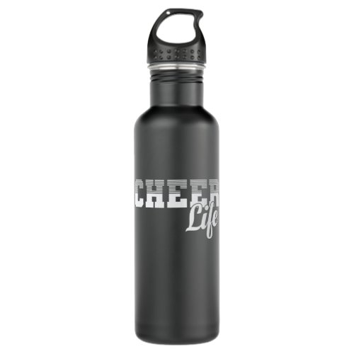 Cheer Life Cheerleader Sport turnen anfeuern Stainless Steel Water Bottle