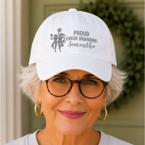 Cheer Loud Grandma Personalized Basebal Hat