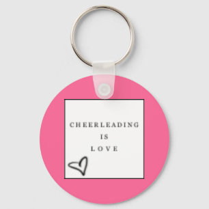cheer=love keychain