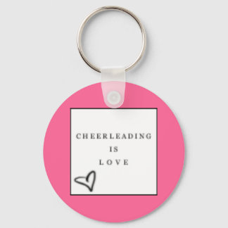 cheer=love keychain