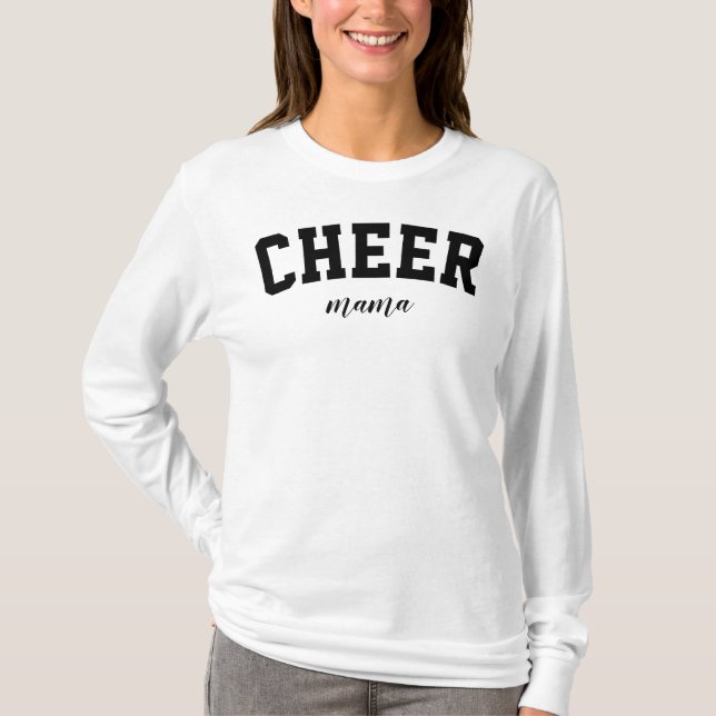 Cheer Mama Cute Sports Mom University College  T-Shirt (Front)