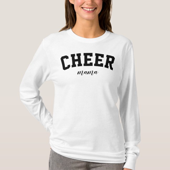 Cheer Mama Cute Sports Mom University College  T-Shirt