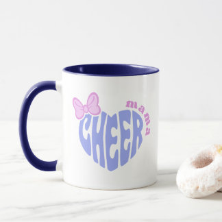 Cheer Mama Mom Cute Heart With Bow Mug