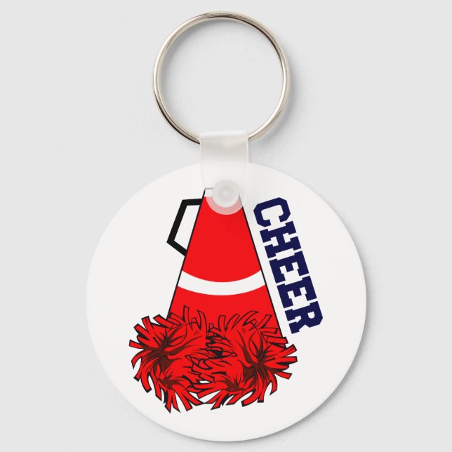 Cheer Megaphone Keychain (Front)