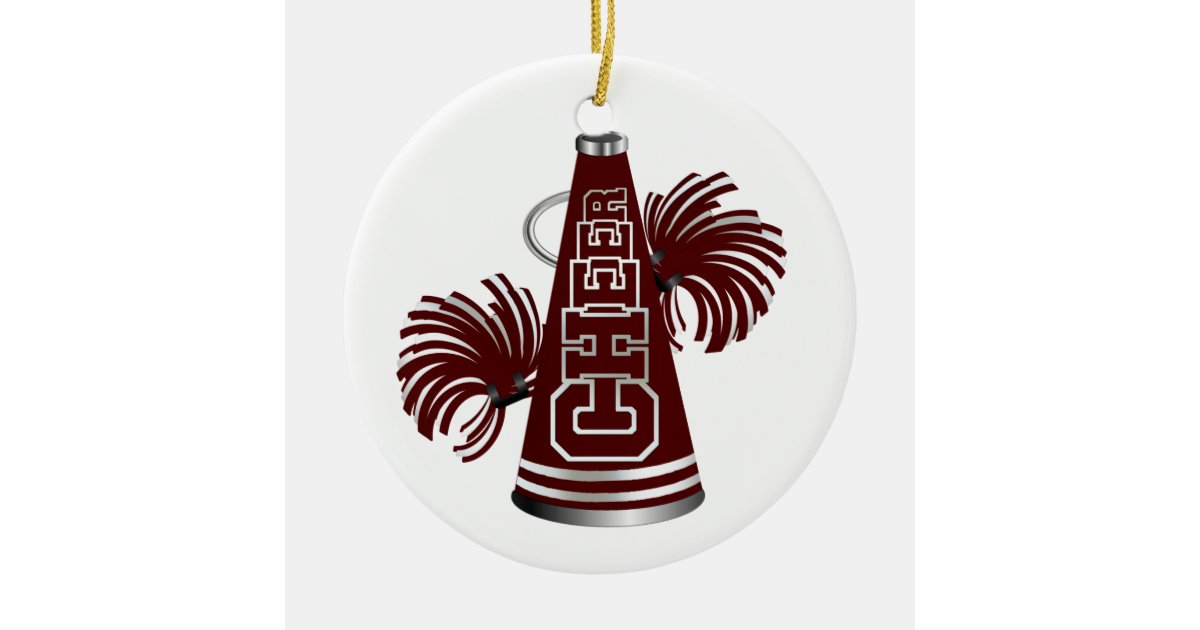 Cheer Megaphone Ornament 2 Zazzle