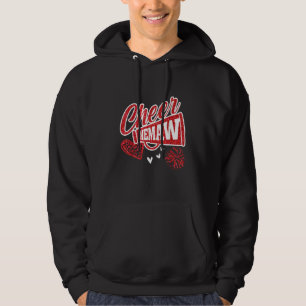 Cheer Memaw Biggest Fan Leopard Print And Pom Pom  Hoodie
