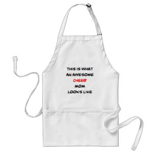cheer mom, awesome adult apron