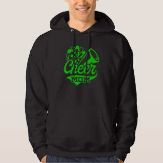 Cheer Mom Biggest Fan Leopard Print Black And Gree Hoodie