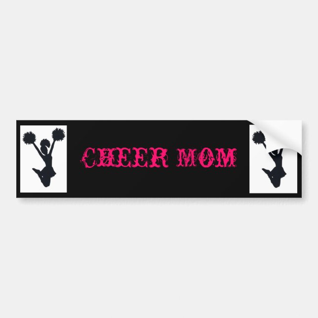 Cheer Mom Bumper Sticker (Front)