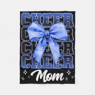 Cheer Mom Cheerleader Mom Cheer Mama Biggest Fan M Fleece Blanket