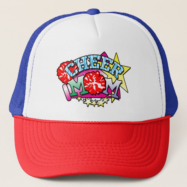 Cheer Mom, Cheerleader Trucker Hat (Front)